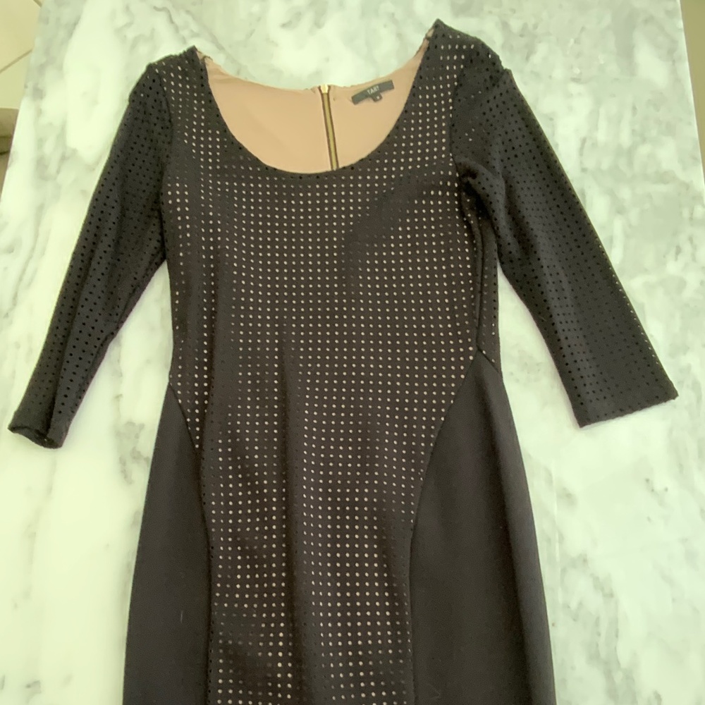 Tart black and nude dress. Like new. Size medium.